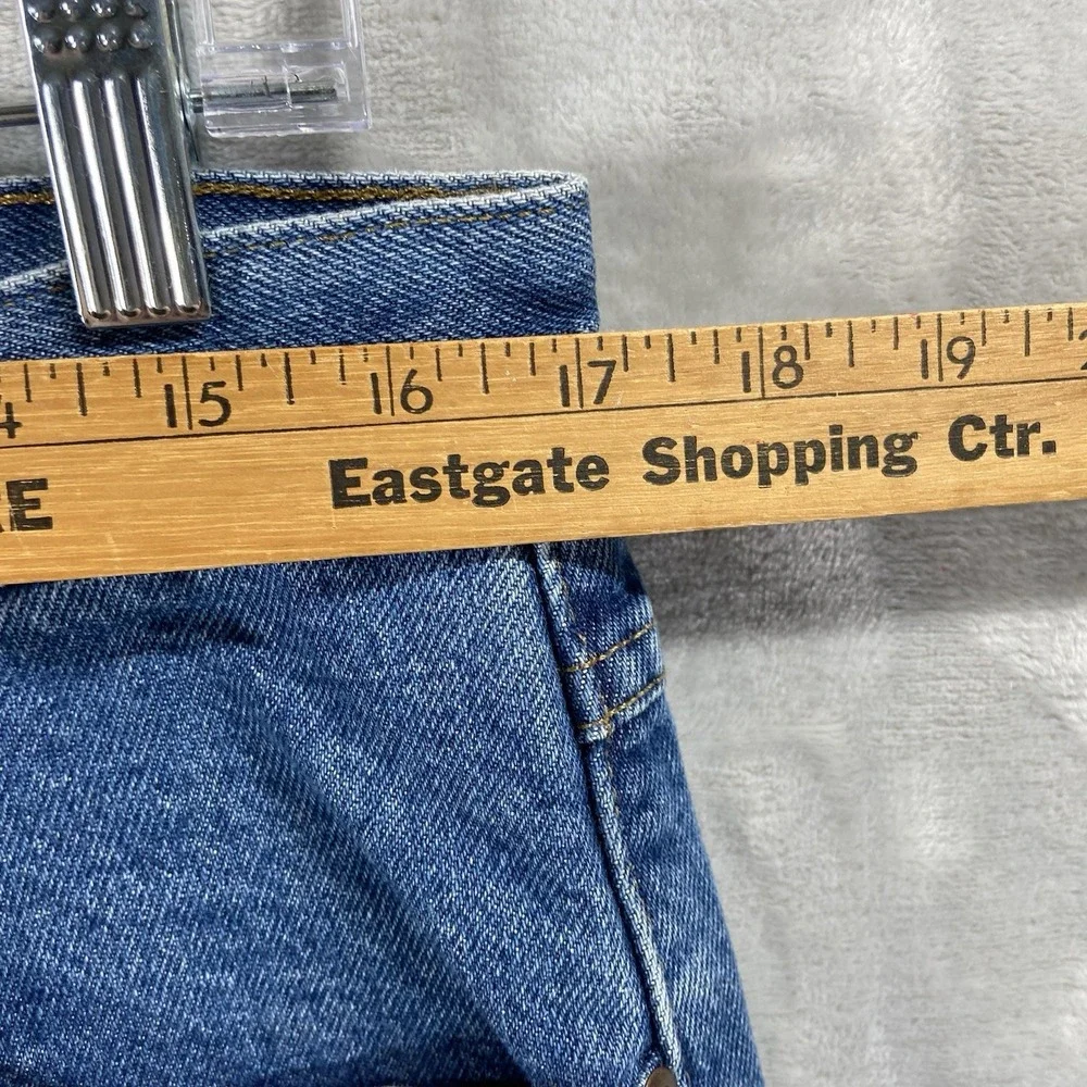 L.L. Bean Jeans mens 34x32 Flannel Lined Relaxed Fit Denim Blue Outdoor Workwear